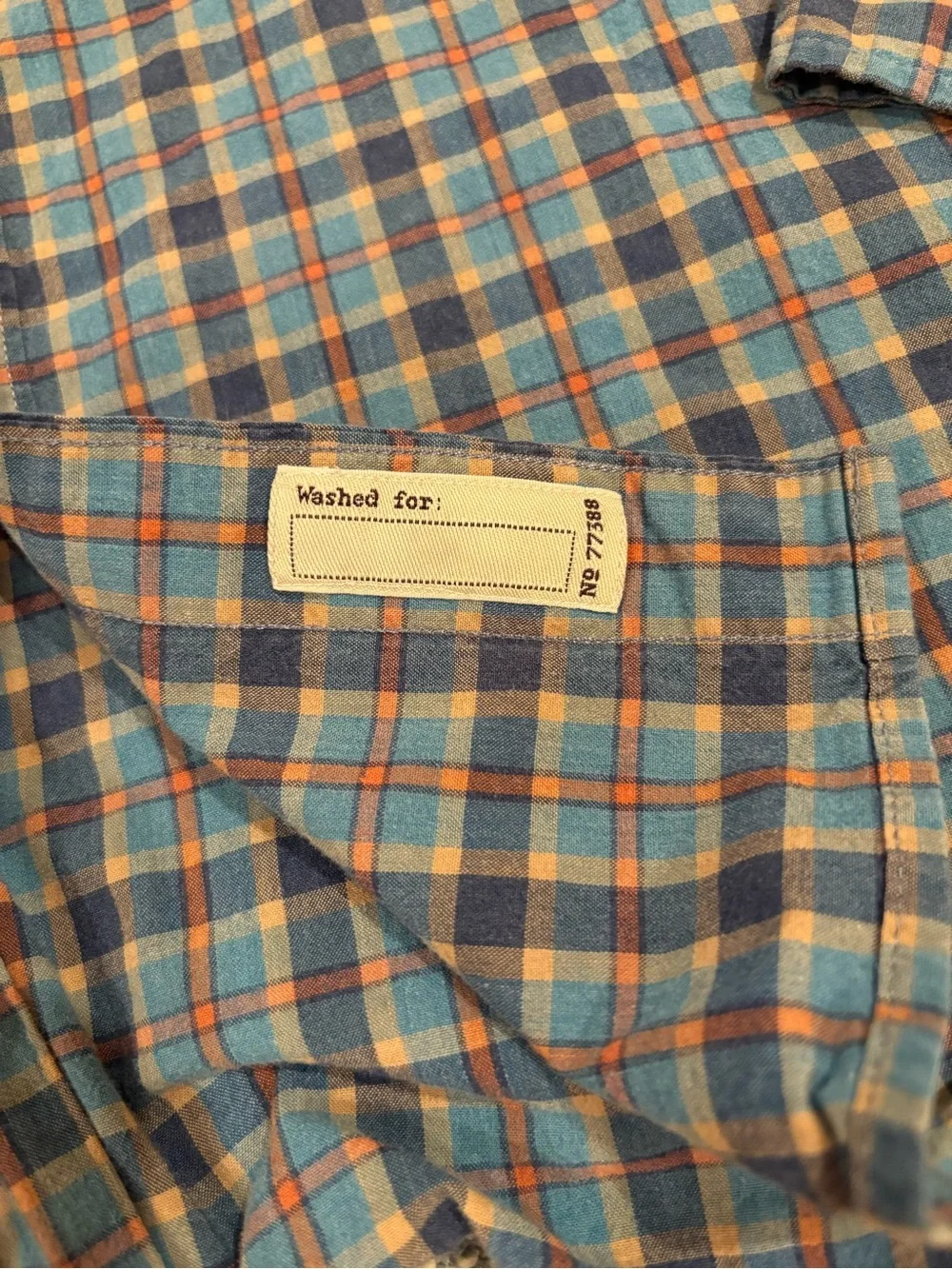 J.Crew Men’s Classic L Plaid Long Sleeve Button-Down Shirt Organic Cotton Blue